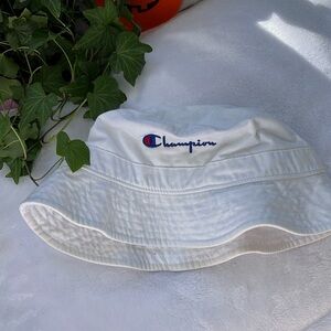 White Champion Bucket Hat